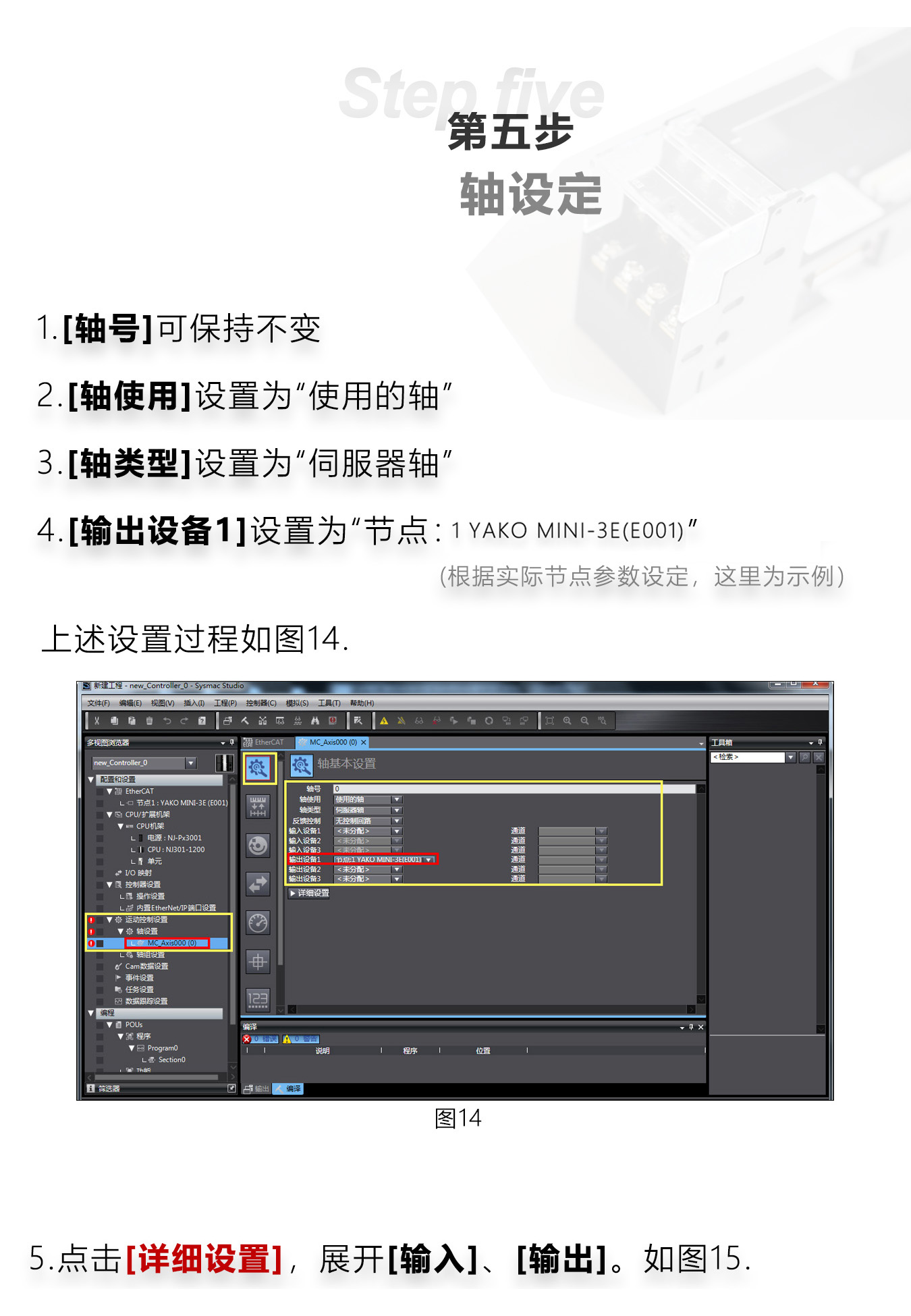 研控E總線驅(qū)動(dòng)器與歐姆龍PLC主站連接 研控E總線驅(qū)動(dòng)器與歐姆龍PLC主站連接